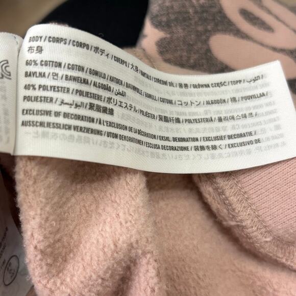 Hollister Butterfly Sweatshirt Dusty Rose Women's Size Medium - Picture 7 of 8